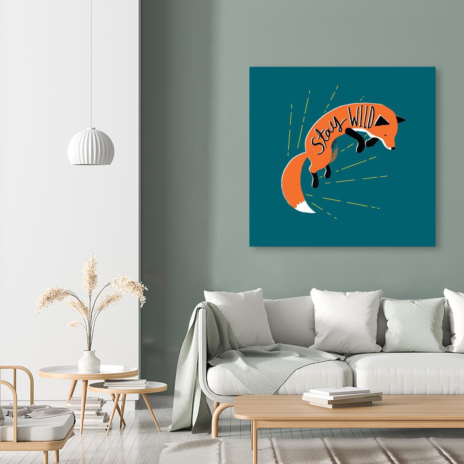 Stay Wild by Michael Buxton on GIANT ART - multicolor urban/pop surrealism; animals; inspirational