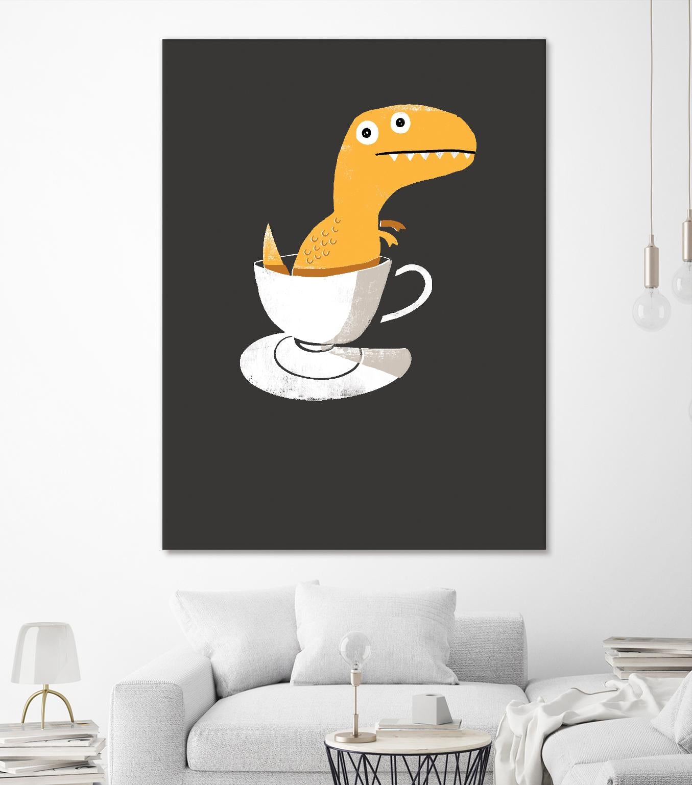 Tea Rex by Michael Buxton on GIANT ART - multicolor urban/pop surrealism; novelty