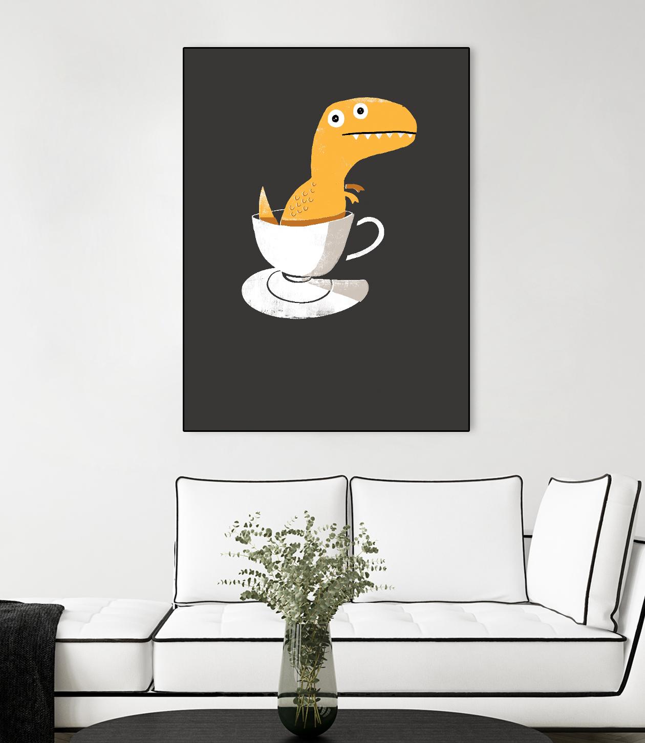 Tea Rex by Michael Buxton on GIANT ART - multicolor urban/pop surrealism; novelty