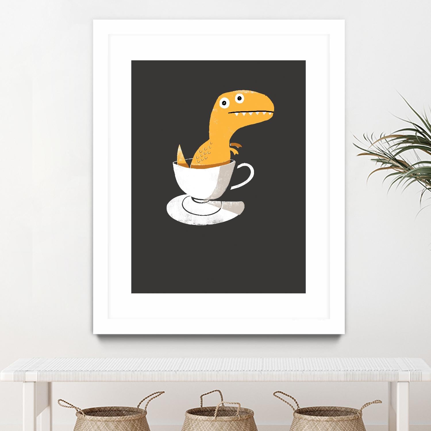 Tea Rex by Michael Buxton on GIANT ART - multicolor urban/pop surrealism; novelty