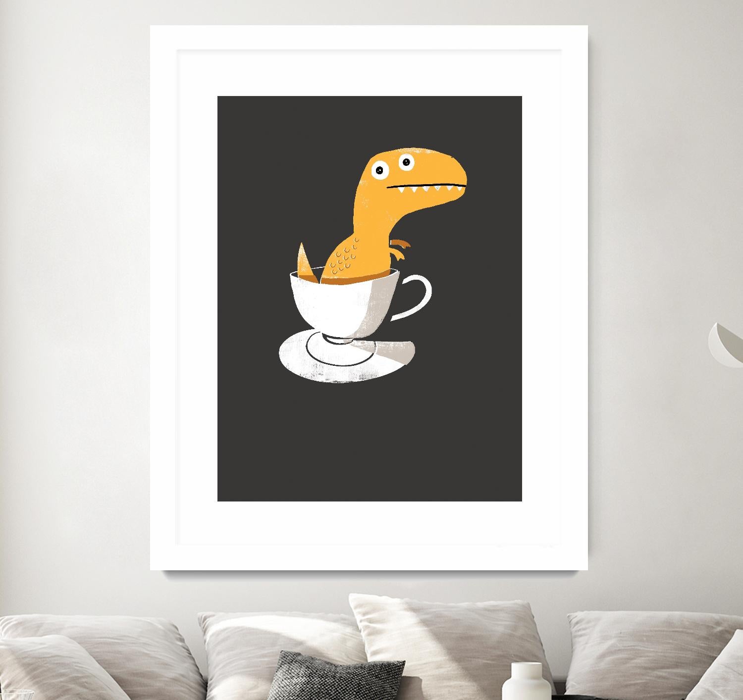 Tea Rex by Michael Buxton on GIANT ART - multicolor urban/pop surrealism; novelty