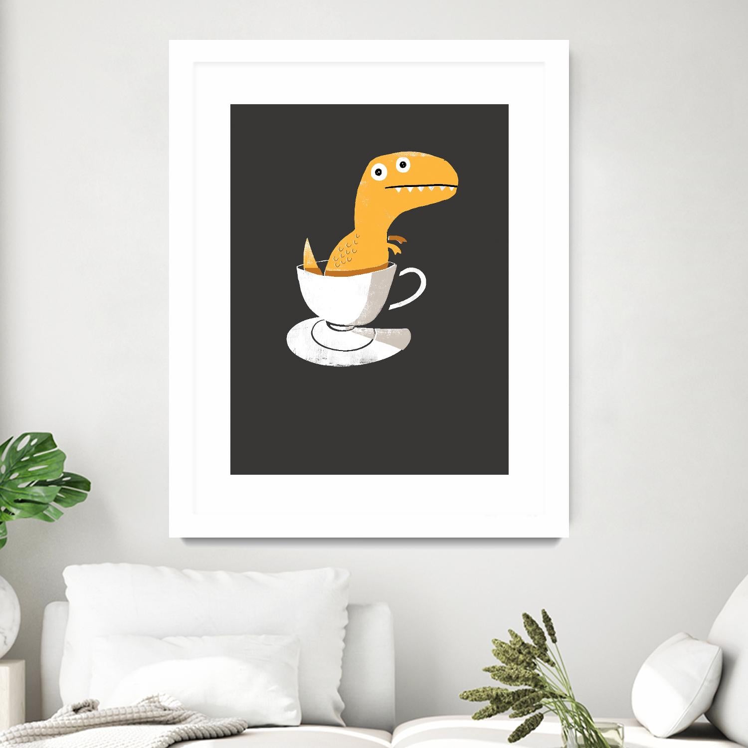 Tea Rex by Michael Buxton on GIANT ART - multicolor urban/pop surrealism; novelty
