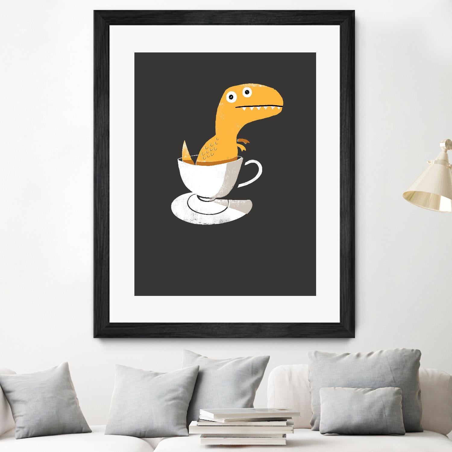 Tea Rex by Michael Buxton on GIANT ART - multicolor urban/pop surrealism; novelty