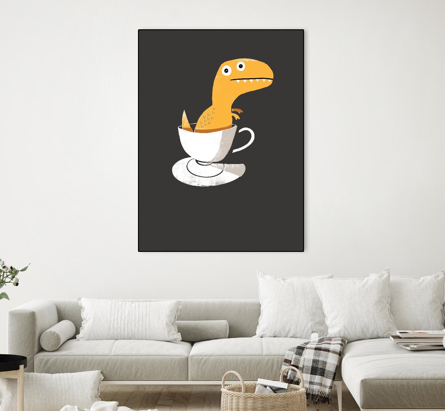 Tea Rex by Michael Buxton on GIANT ART - multicolor urban/pop surrealism; novelty