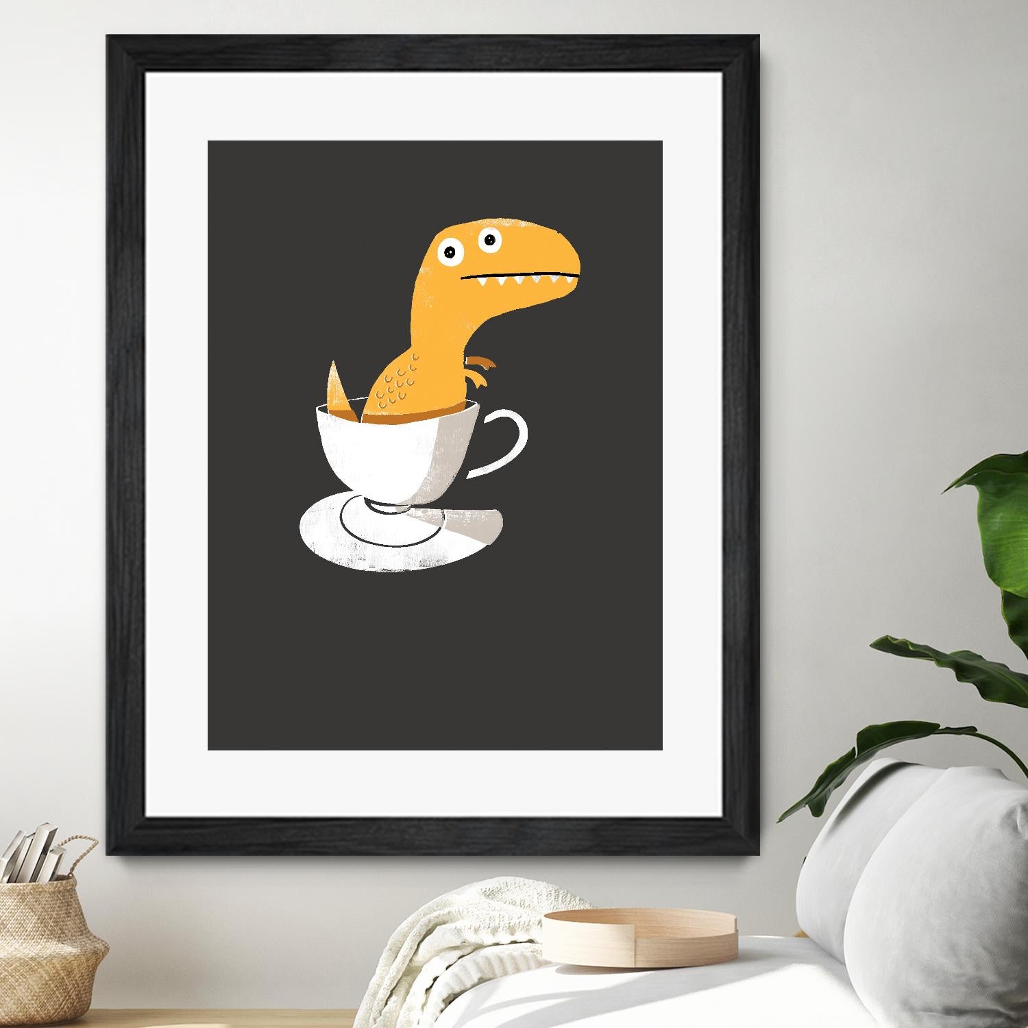 Tea Rex by Michael Buxton on GIANT ART - multicolor urban/pop surrealism; novelty