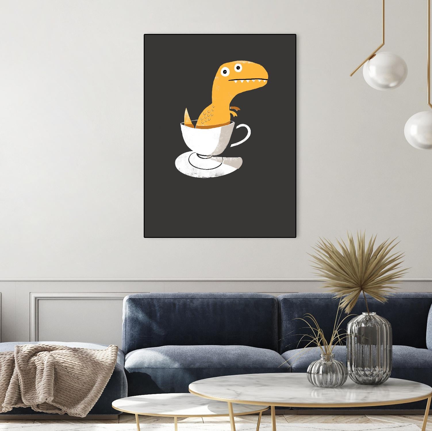 Tea Rex by Michael Buxton on GIANT ART - multicolor urban/pop surrealism; novelty