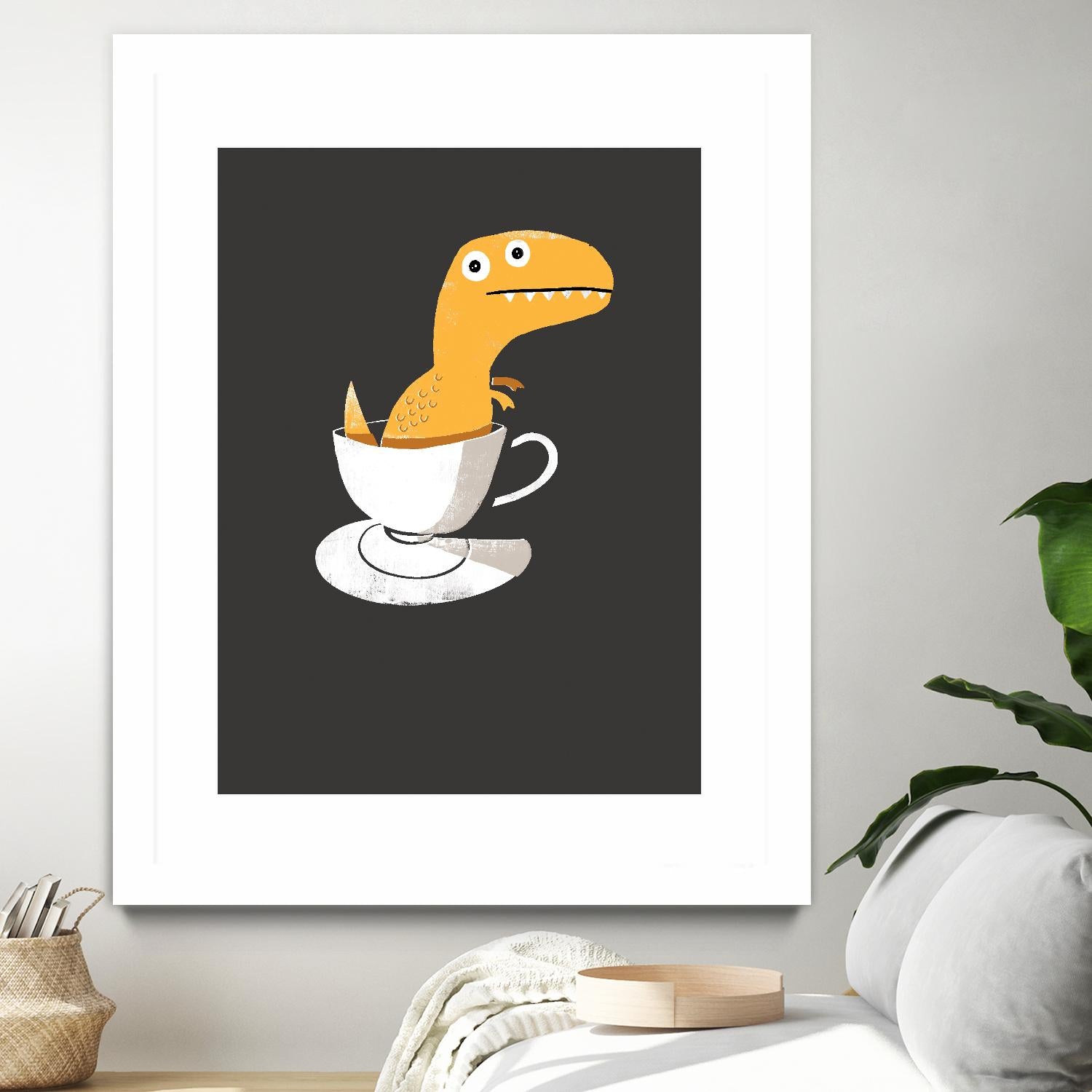 Tea Rex by Michael Buxton on GIANT ART - multicolor urban/pop surrealism; novelty
