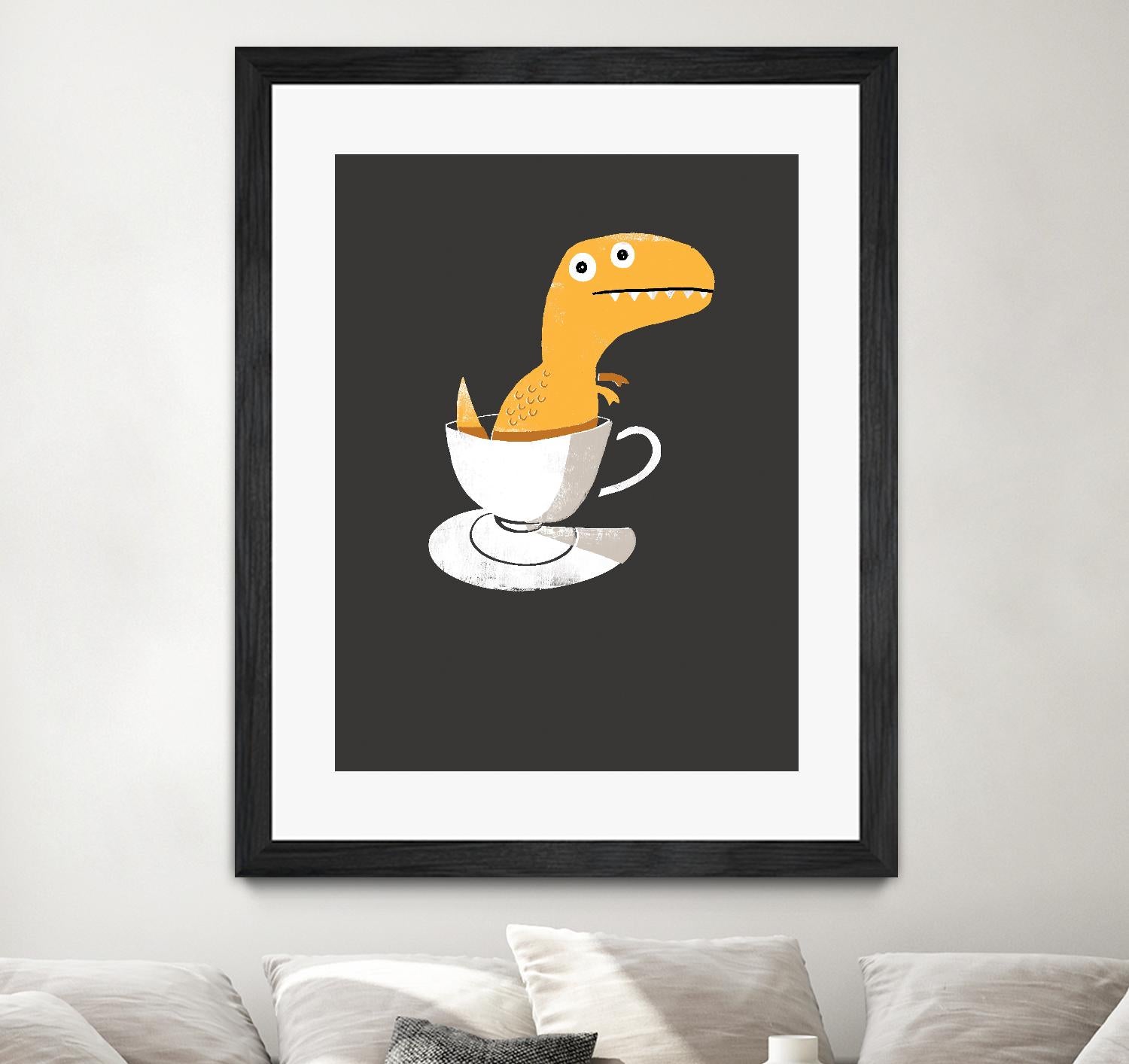 Tea Rex by Michael Buxton on GIANT ART - multicolor urban/pop surrealism; novelty