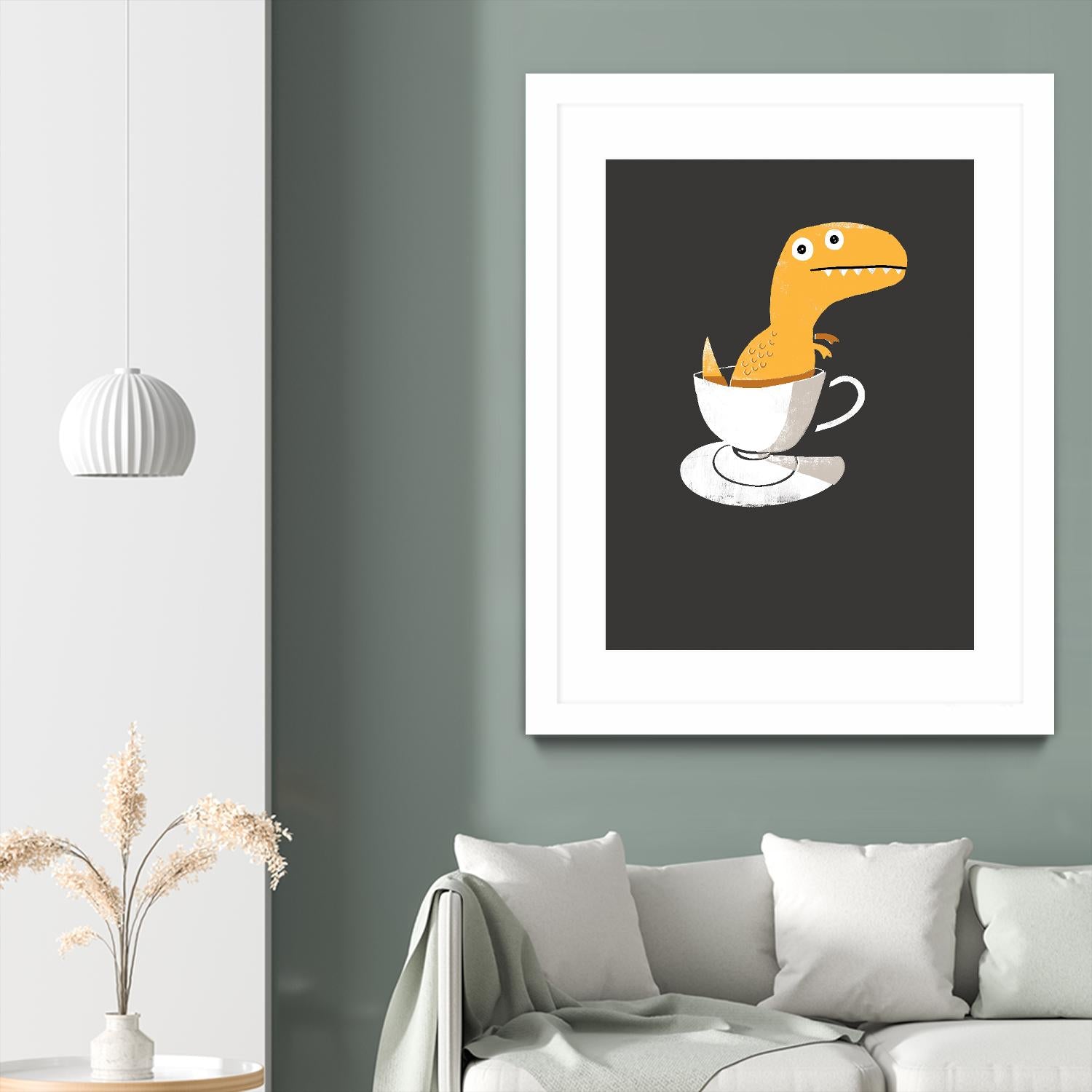 Tea Rex by Michael Buxton on GIANT ART - multicolor urban/pop surrealism; novelty