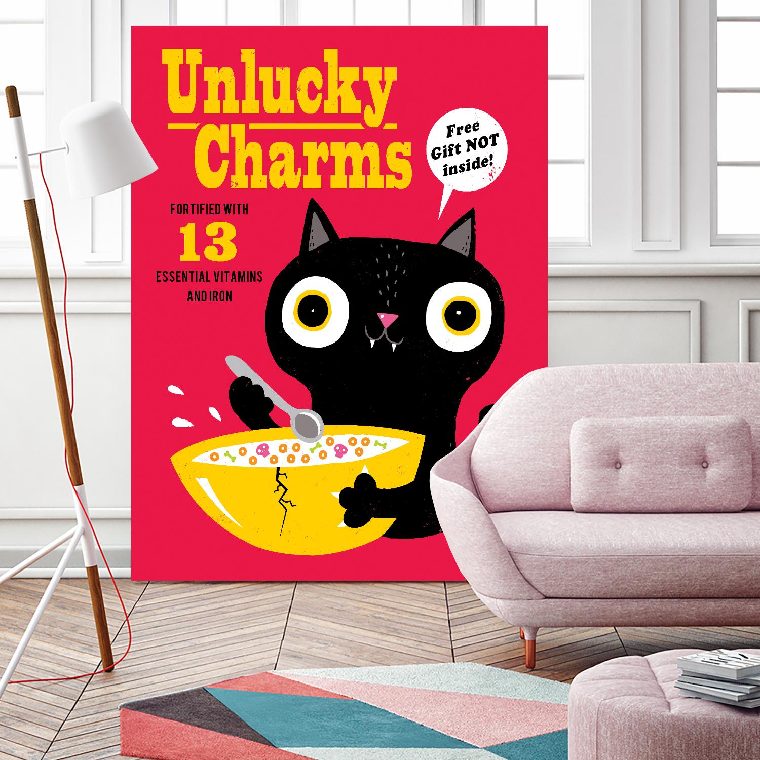 Unlucky Charms by Michael Buxton on GIANT ART - multicolor urban/pop surrealism; novelty; children; cuisine