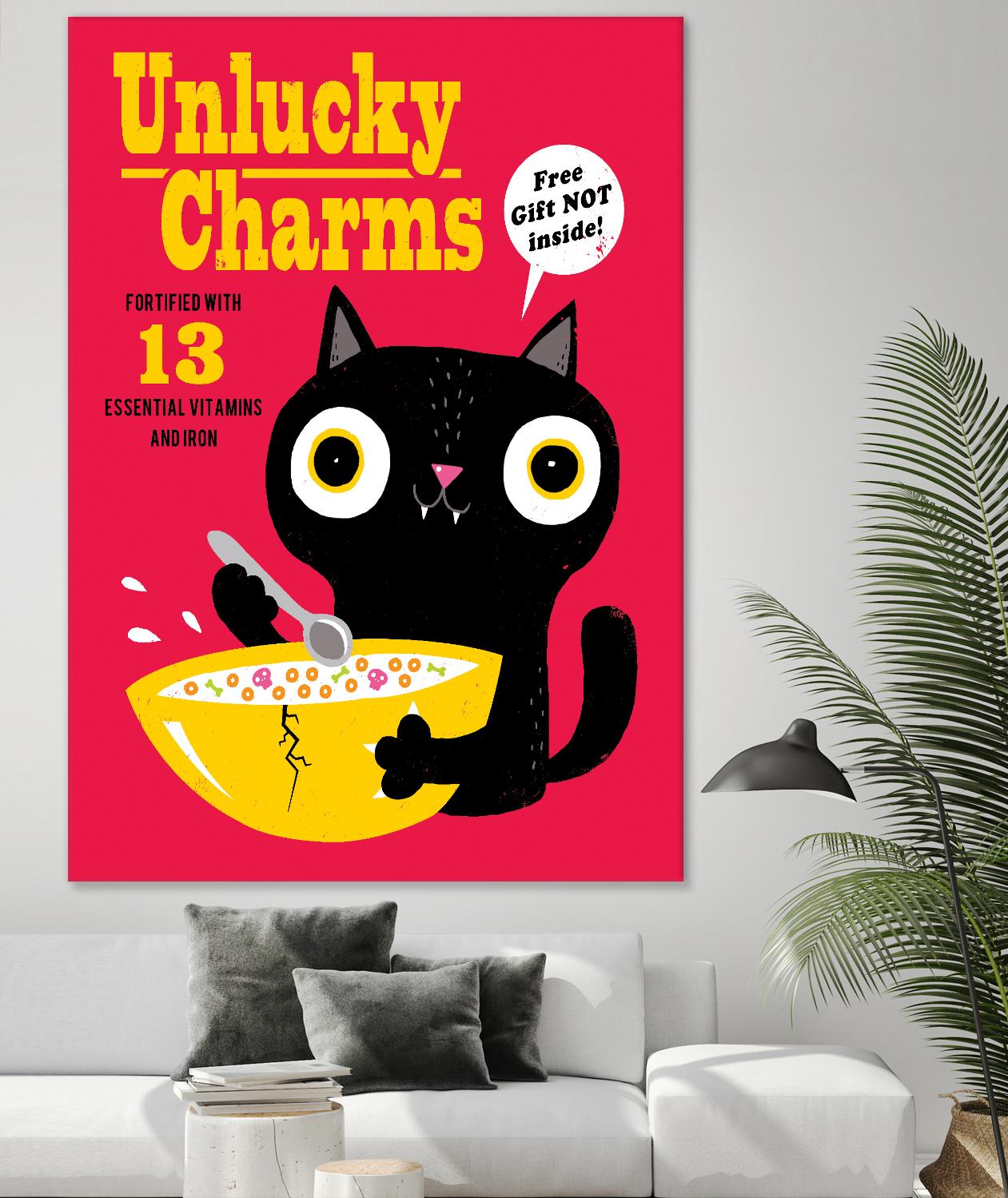 Unlucky Charms by Michael Buxton on GIANT ART - multicolor urban/pop surrealism; novelty; children; cuisine
