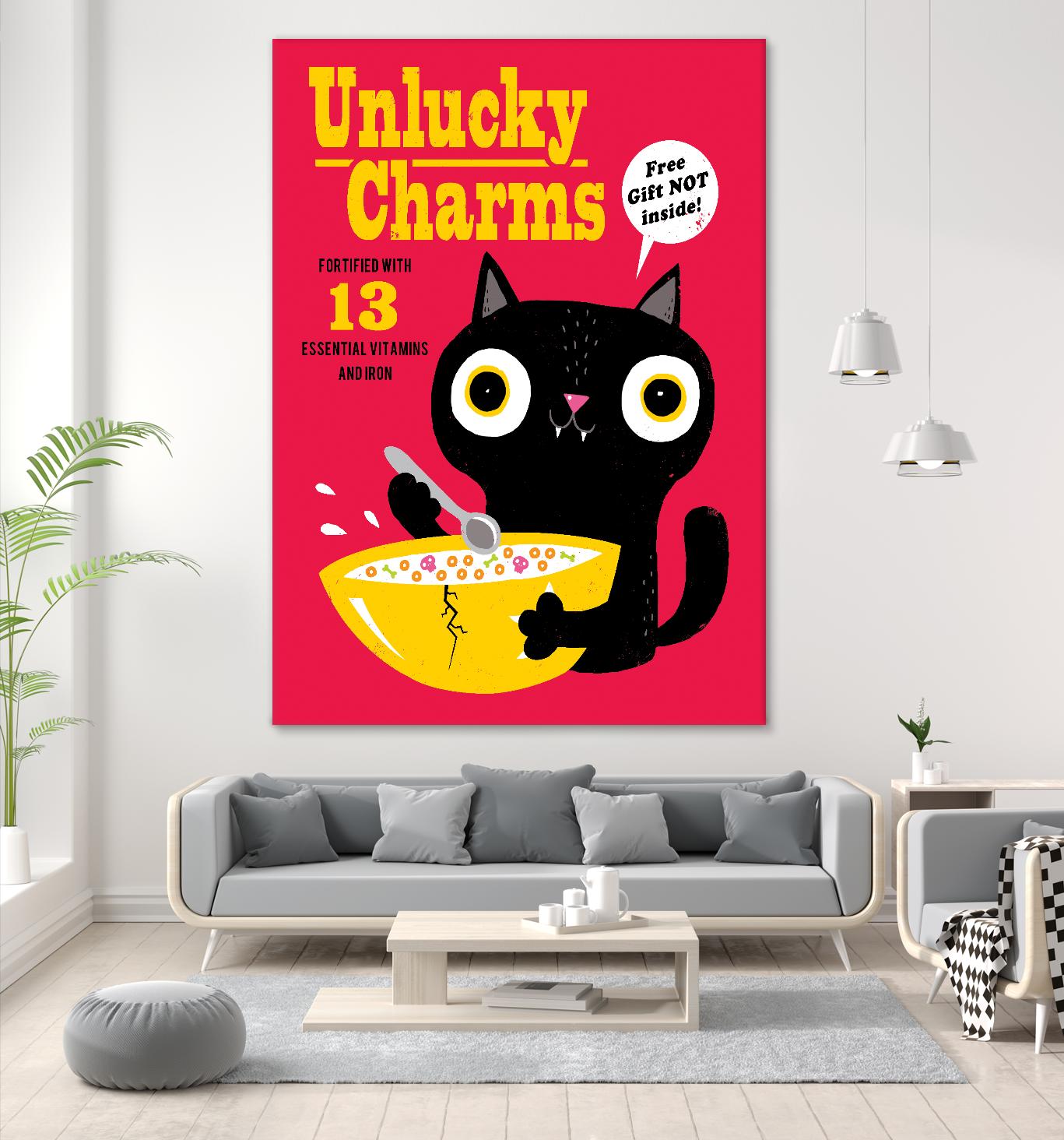 Unlucky Charms by Michael Buxton on GIANT ART - multicolor urban/pop surrealism; novelty; children; cuisine
