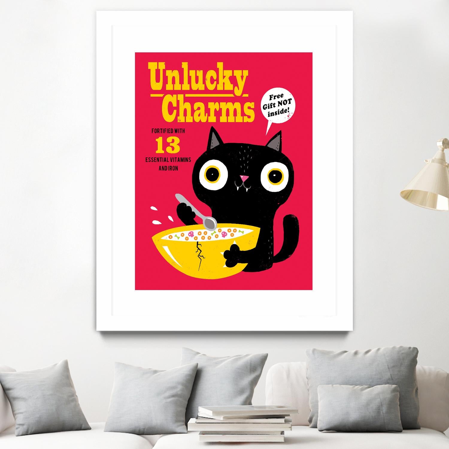 Unlucky Charms by Michael Buxton on GIANT ART - multicolor urban/pop surrealism; novelty; children; cuisine