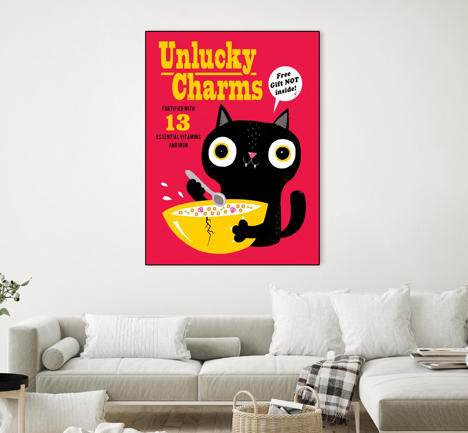 Unlucky Charms by Michael Buxton on GIANT ART - multicolor urban/pop surrealism; novelty; children; cuisine