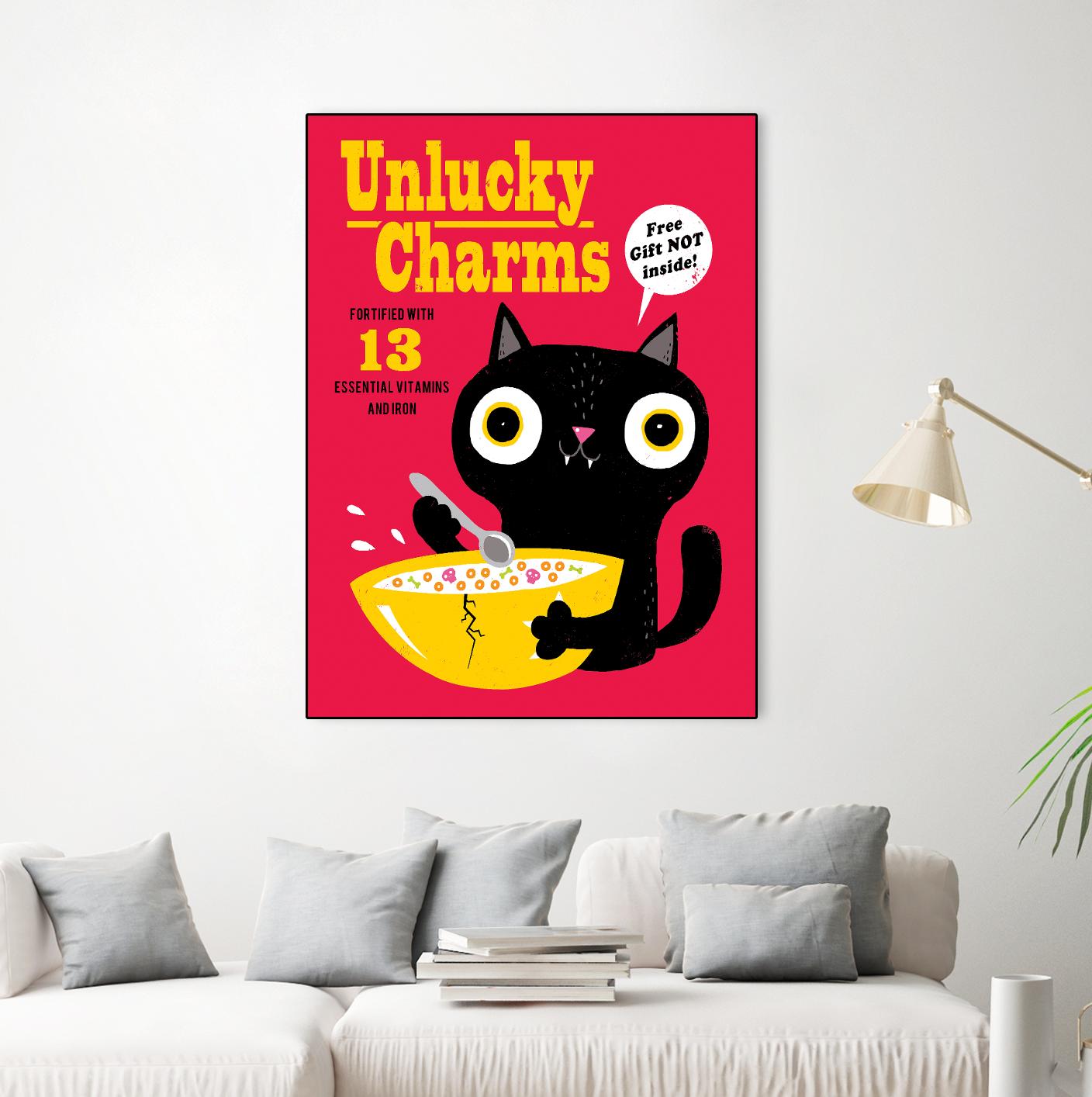 Unlucky Charms by Michael Buxton on GIANT ART - multicolor urban/pop surrealism; novelty; children; cuisine