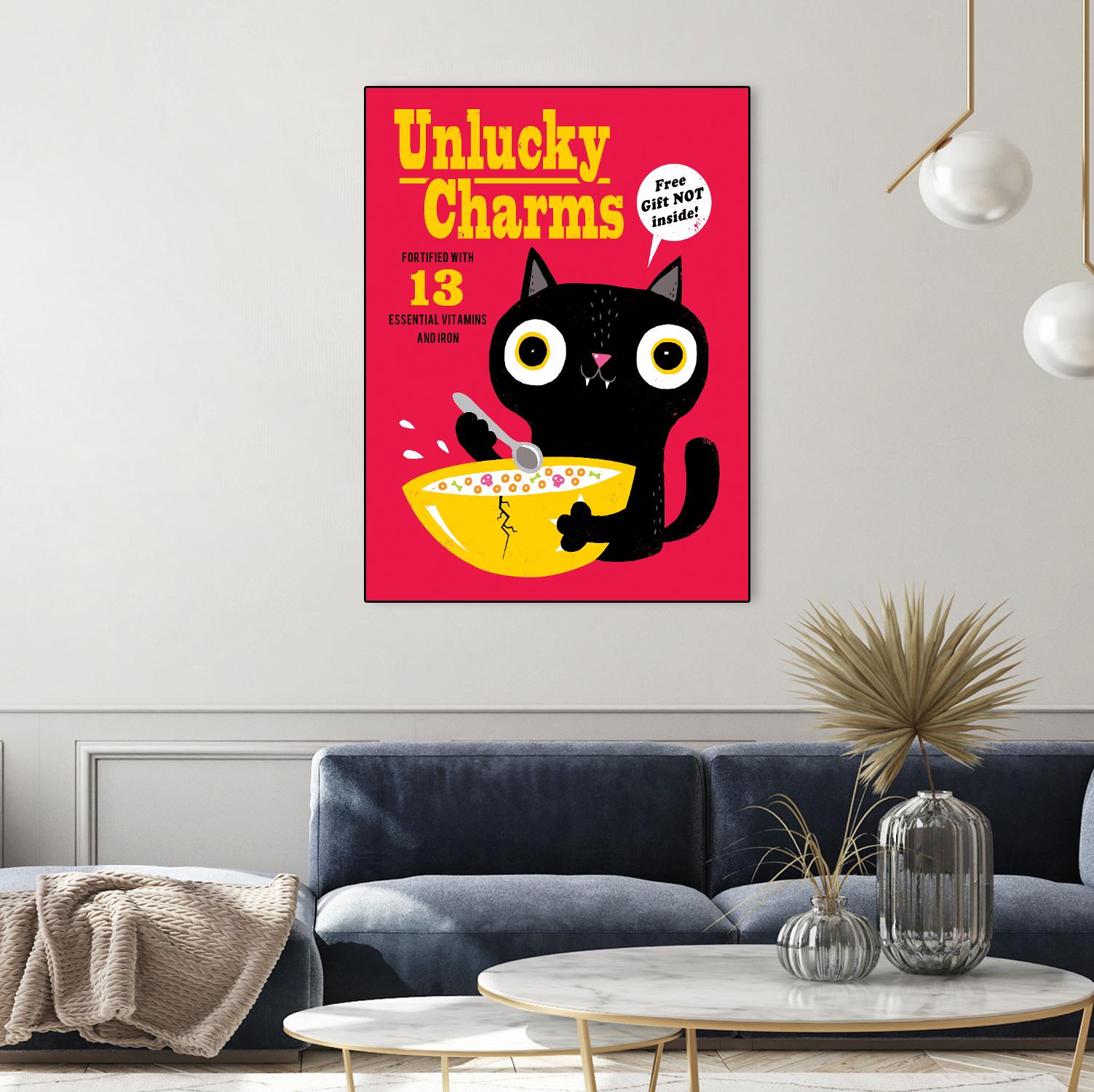 Unlucky Charms by Michael Buxton on GIANT ART - multicolor urban/pop surrealism; novelty; children; cuisine