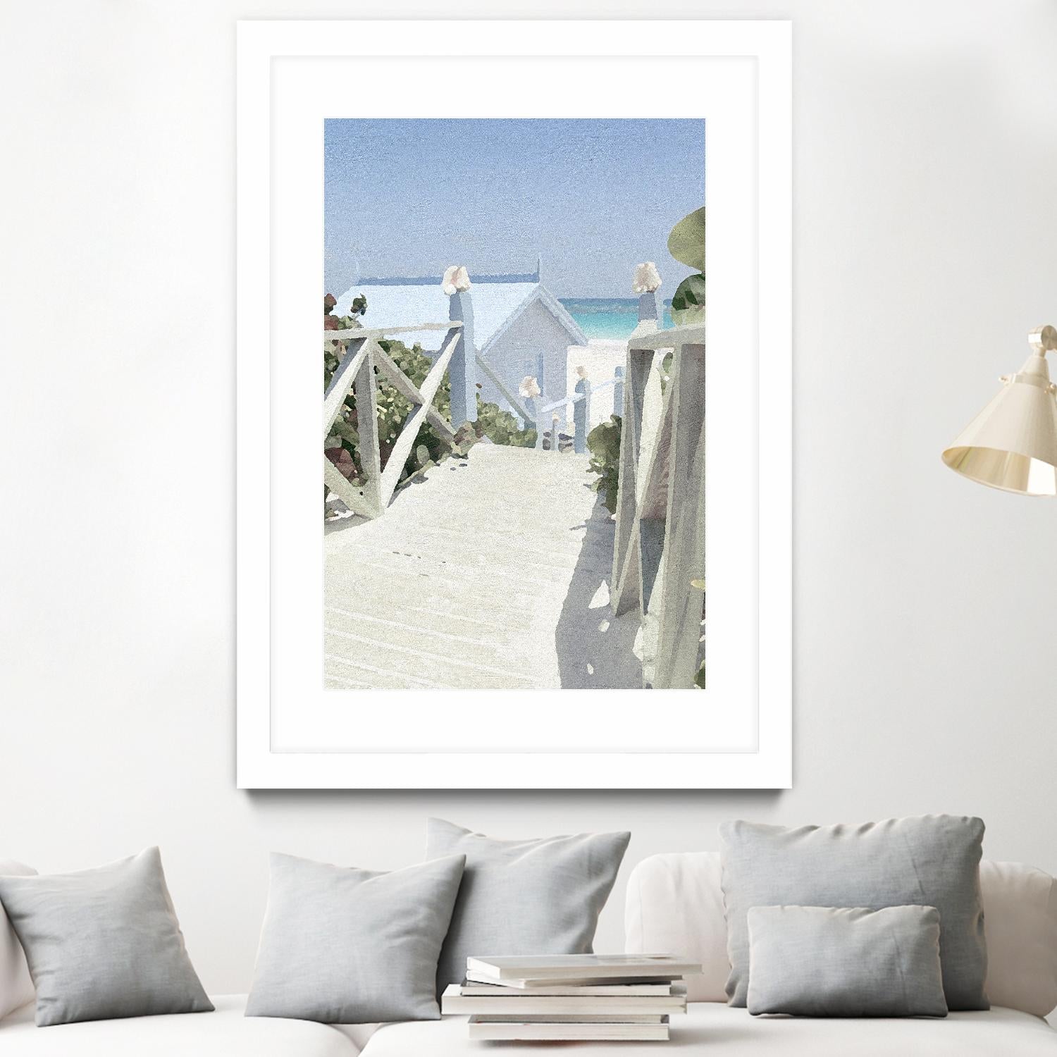 Noon Shadows by Noah Bay on GIANT ART - multi coastal, landscapes, beaches, ocean