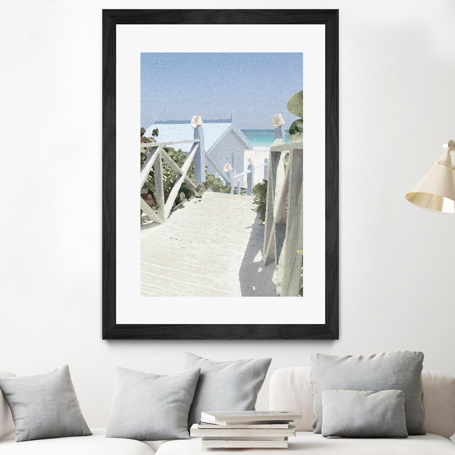 Noon Shadows by Noah Bay on GIANT ART - multi coastal, landscapes, beaches, ocean