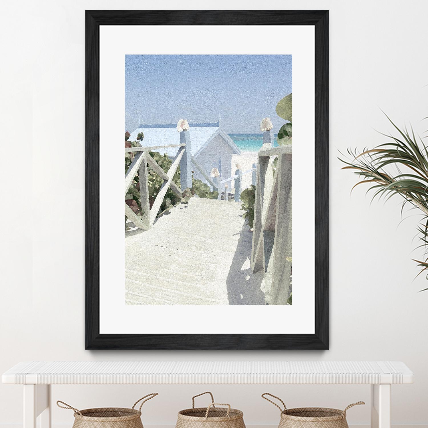 Noon Shadows by Noah Bay on GIANT ART - multi coastal, landscapes, beaches, ocean