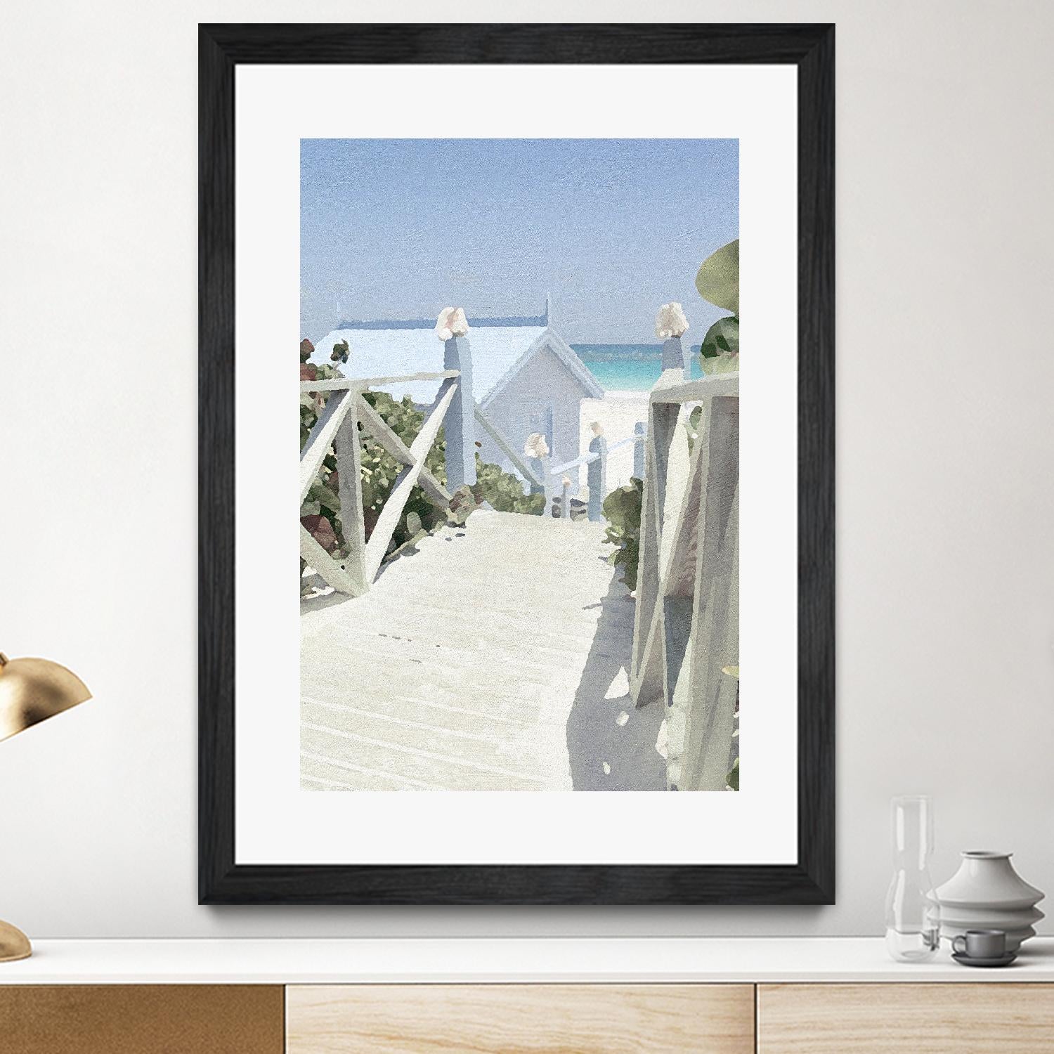 Noon Shadows by Noah Bay on GIANT ART - multi coastal, landscapes, beaches, ocean