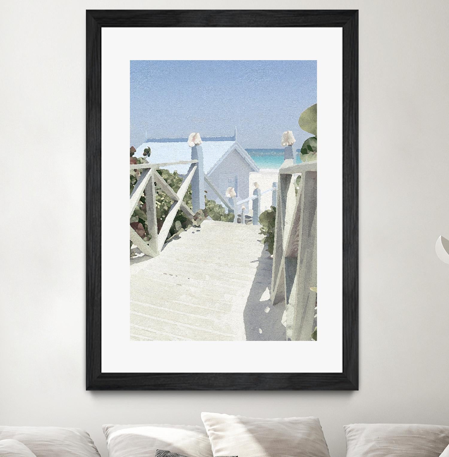 Noon Shadows by Noah Bay on GIANT ART - multi coastal, landscapes, beaches, ocean