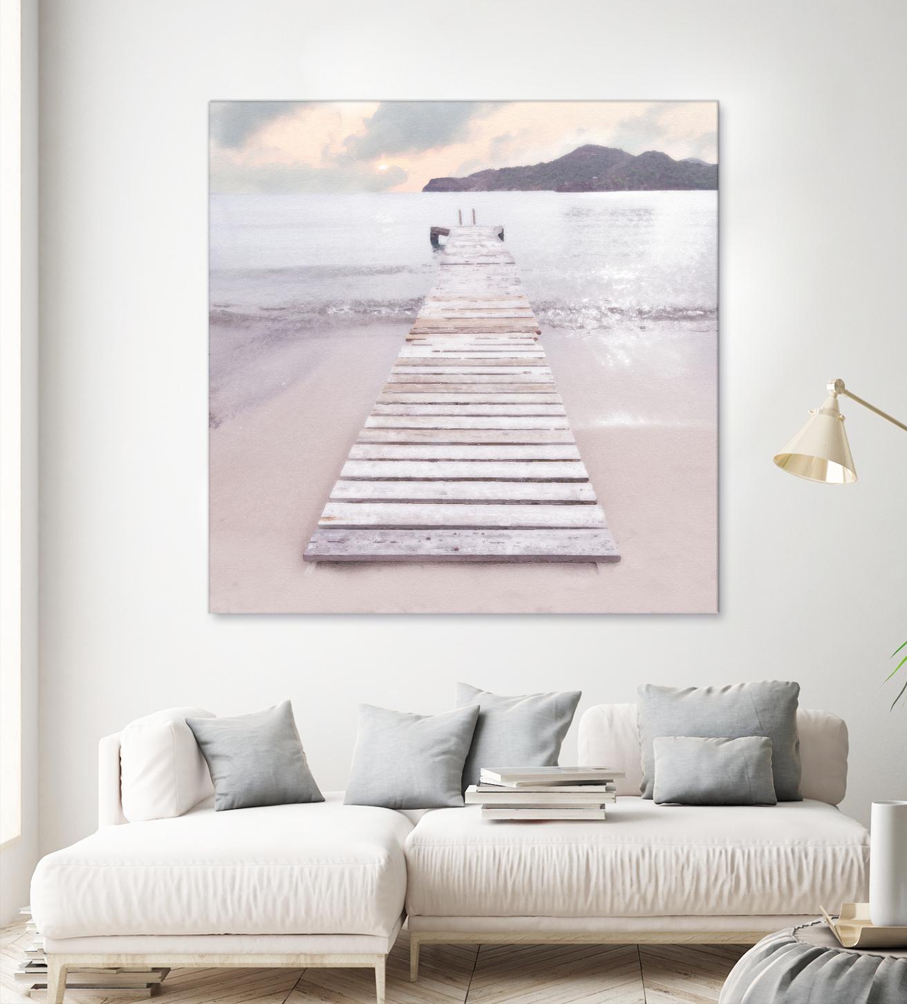 Zen No. 6 by Noah Bay on GIANT ART - multi coastal, landscapes, beaches, docks/piers, ocean