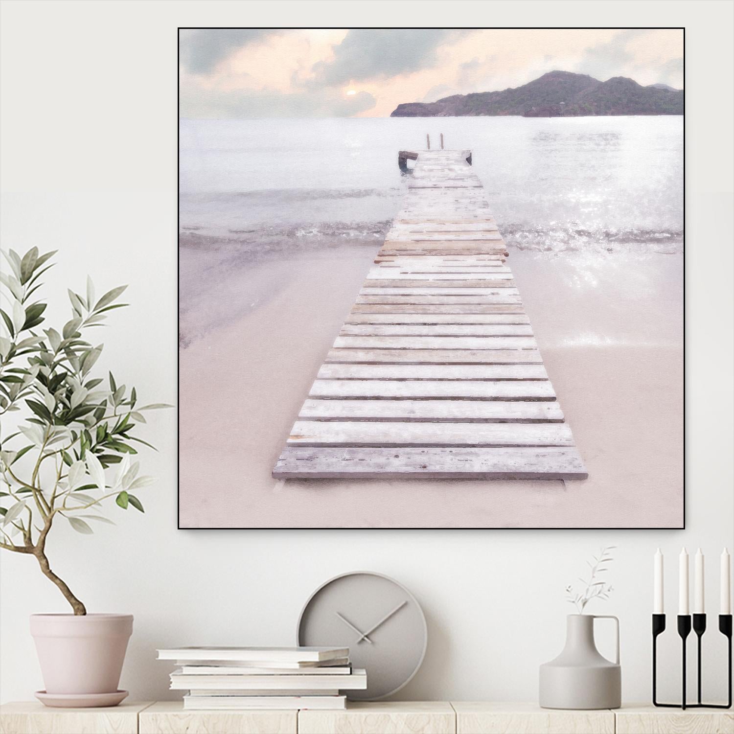 Zen No. 6 by Noah Bay on GIANT ART - multi coastal, landscapes, beaches, docks/piers, ocean