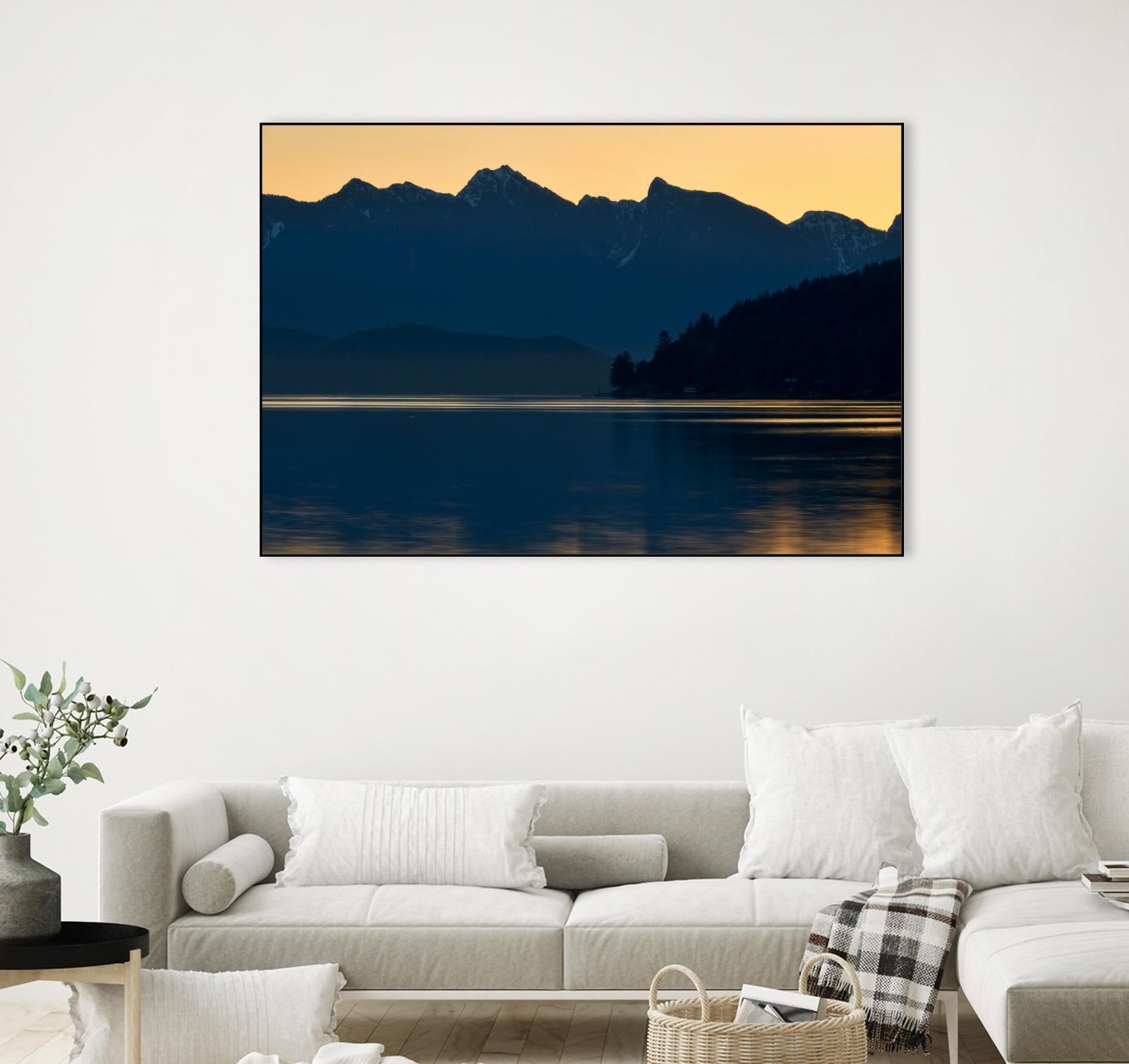 Peaceful Majesty by Chuck Burdick on GIANT ART - black,white landscapes, photography, lakes, mountains, sunrises/sunsets