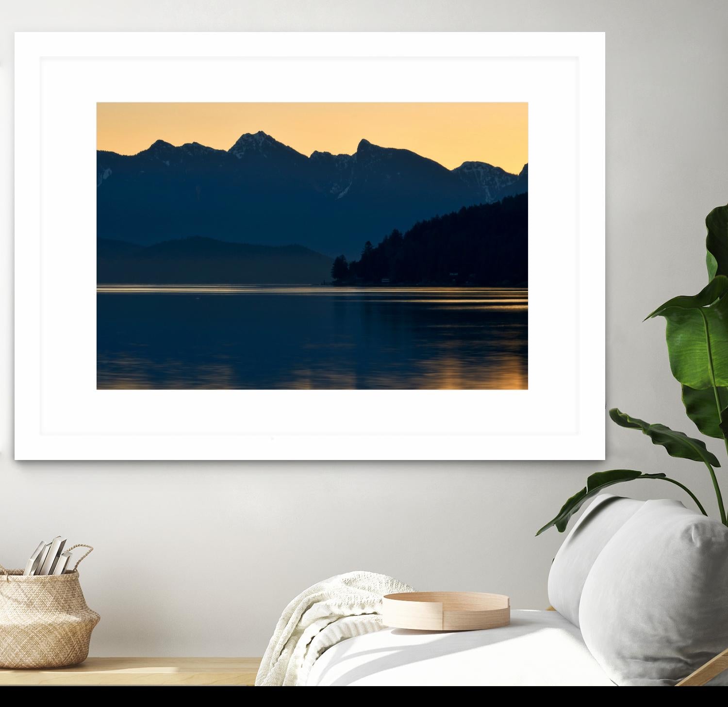 Peaceful Majesty by Chuck Burdick on GIANT ART - black,white landscapes, photography, lakes, mountains, sunrises/sunsets