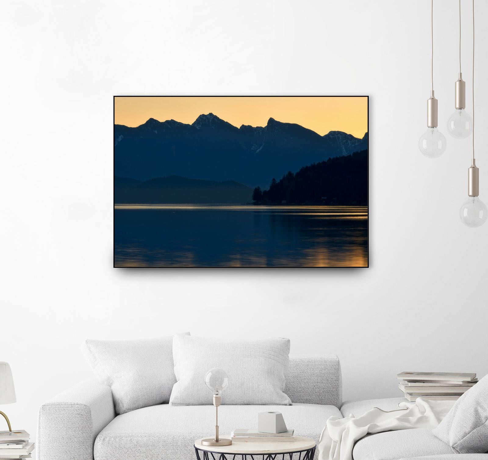 Peaceful Majesty by Chuck Burdick on GIANT ART - black,white landscapes, photography, lakes, mountains, sunrises/sunsets