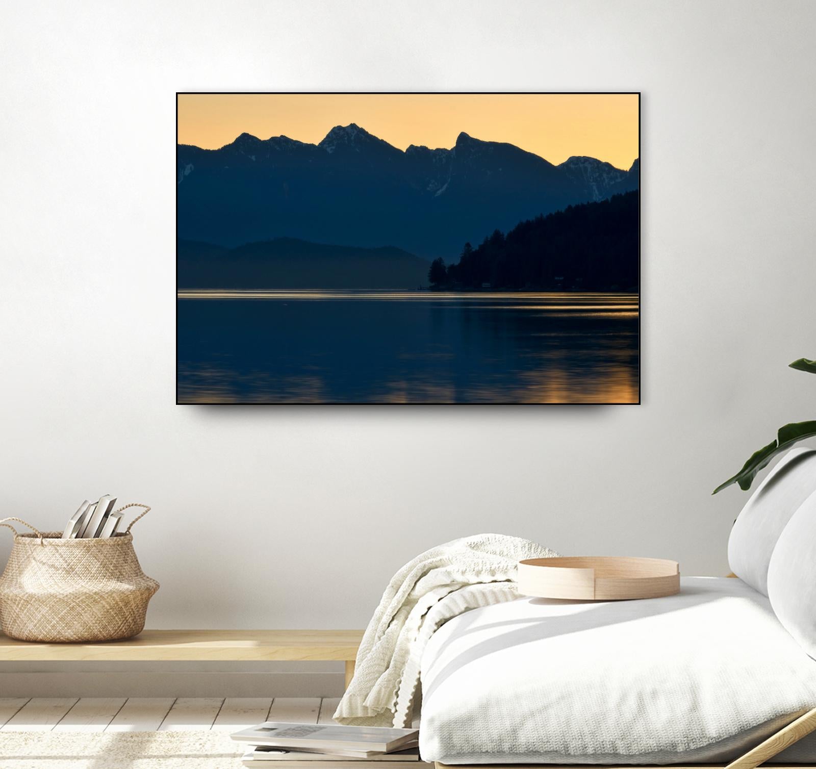 Peaceful Majesty by Chuck Burdick on GIANT ART - black,white landscapes, photography, lakes, mountains, sunrises/sunsets