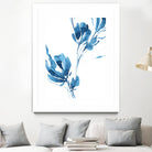 Blue Move 1 by Lesia Binkin on GIANT ART - blue, white floral/still life, patterns, plants