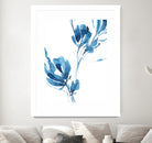 Blue Move 1 by Lesia Binkin on GIANT ART - blue, white floral/still life, patterns, plants