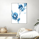 Blue Move 1 by Lesia Binkin on GIANT ART - blue, white floral/still life, patterns, plants