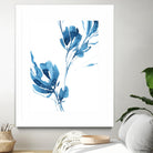 Blue Move 1 by Lesia Binkin on GIANT ART - blue, white floral/still life, patterns, plants