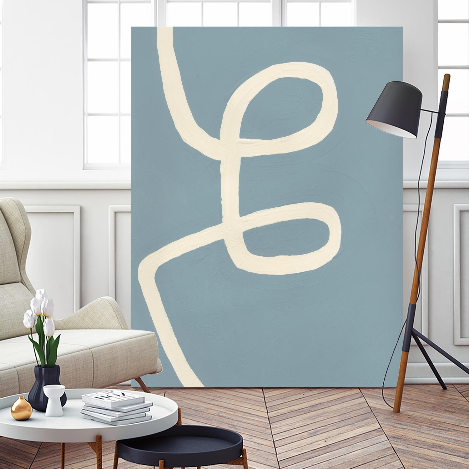 Unrestricted by Bronwyn Baker on GIANT ART - blue, white abstracts, contemporary