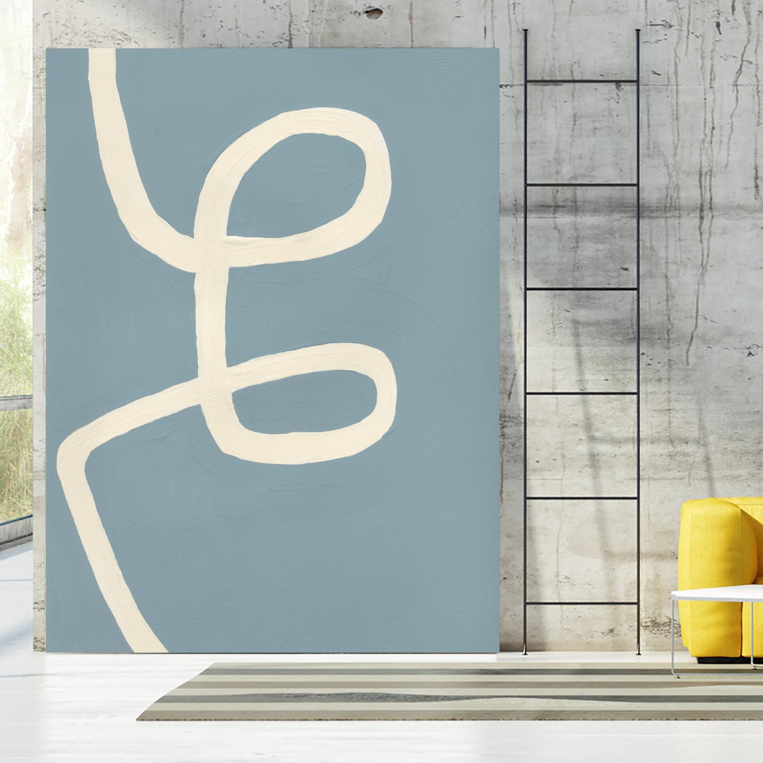 Unrestricted by Bronwyn Baker on GIANT ART - blue, white abstracts, contemporary