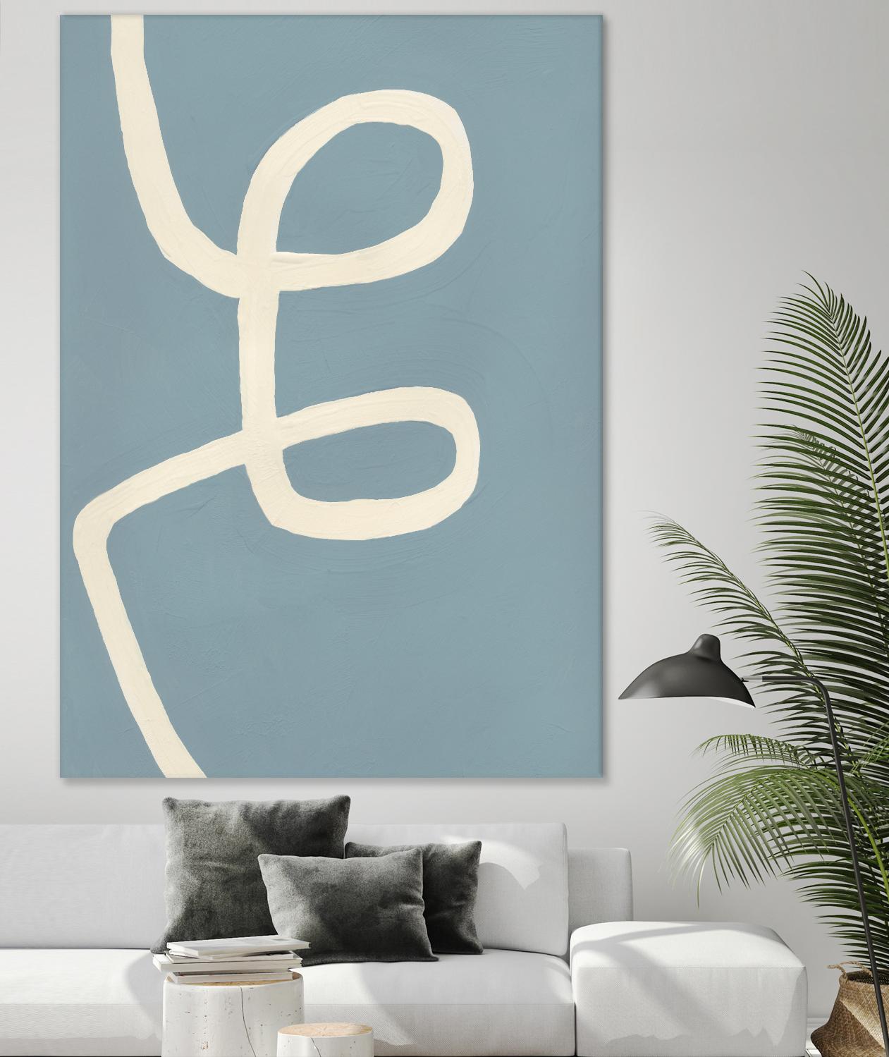 Unrestricted by Bronwyn Baker on GIANT ART - blue, white abstracts, contemporary