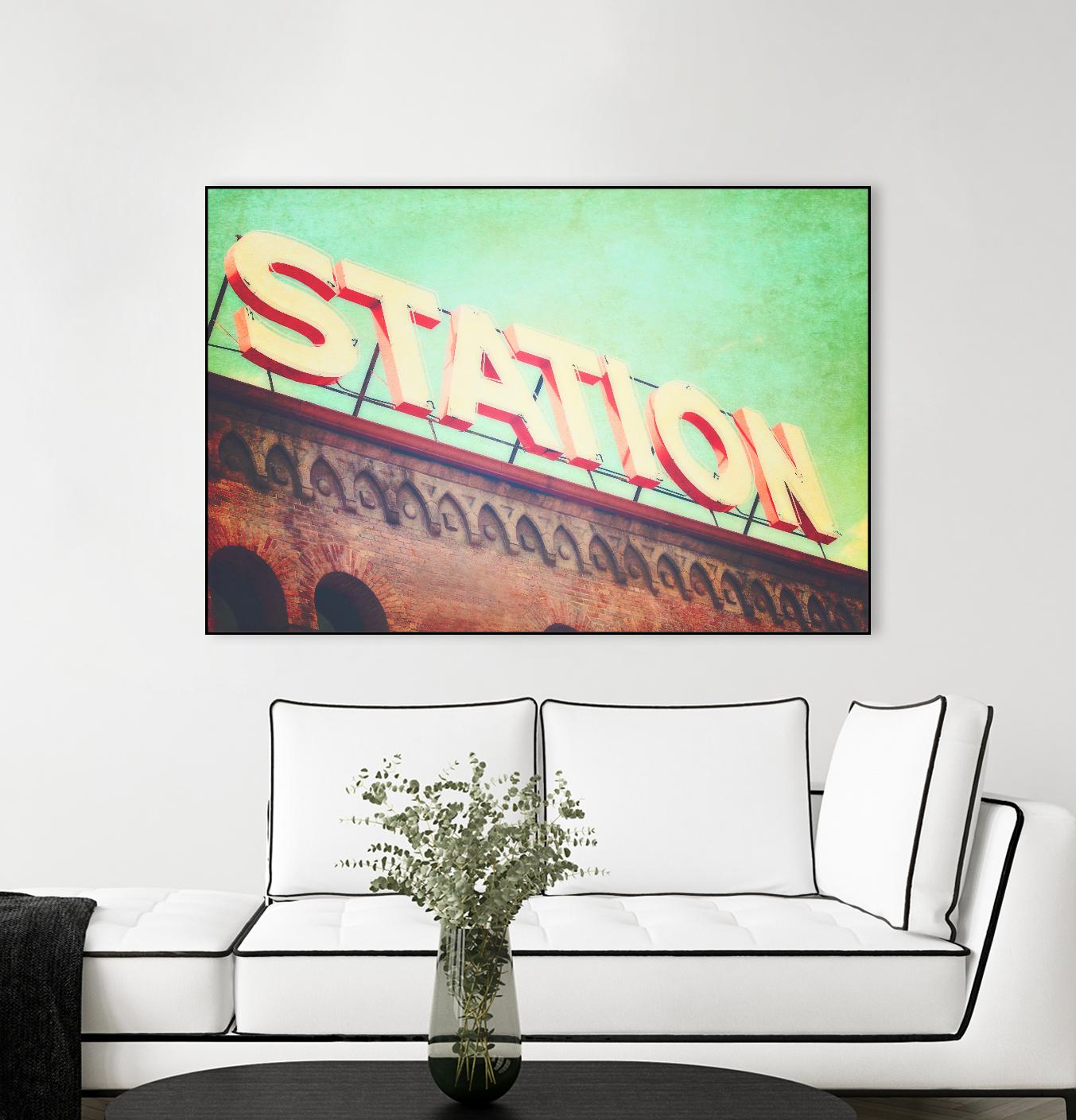 All aboard by Sylvia Coomes on GIANT ART - brown contemporary