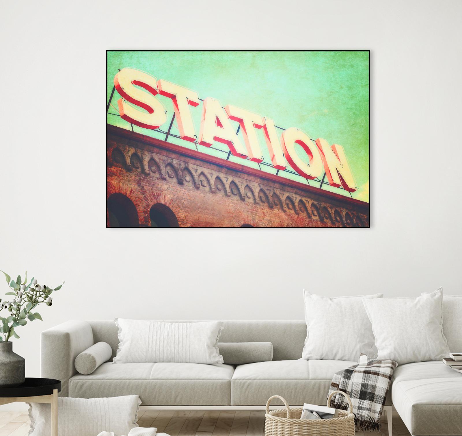 All aboard by Sylvia Coomes on GIANT ART - brown contemporary