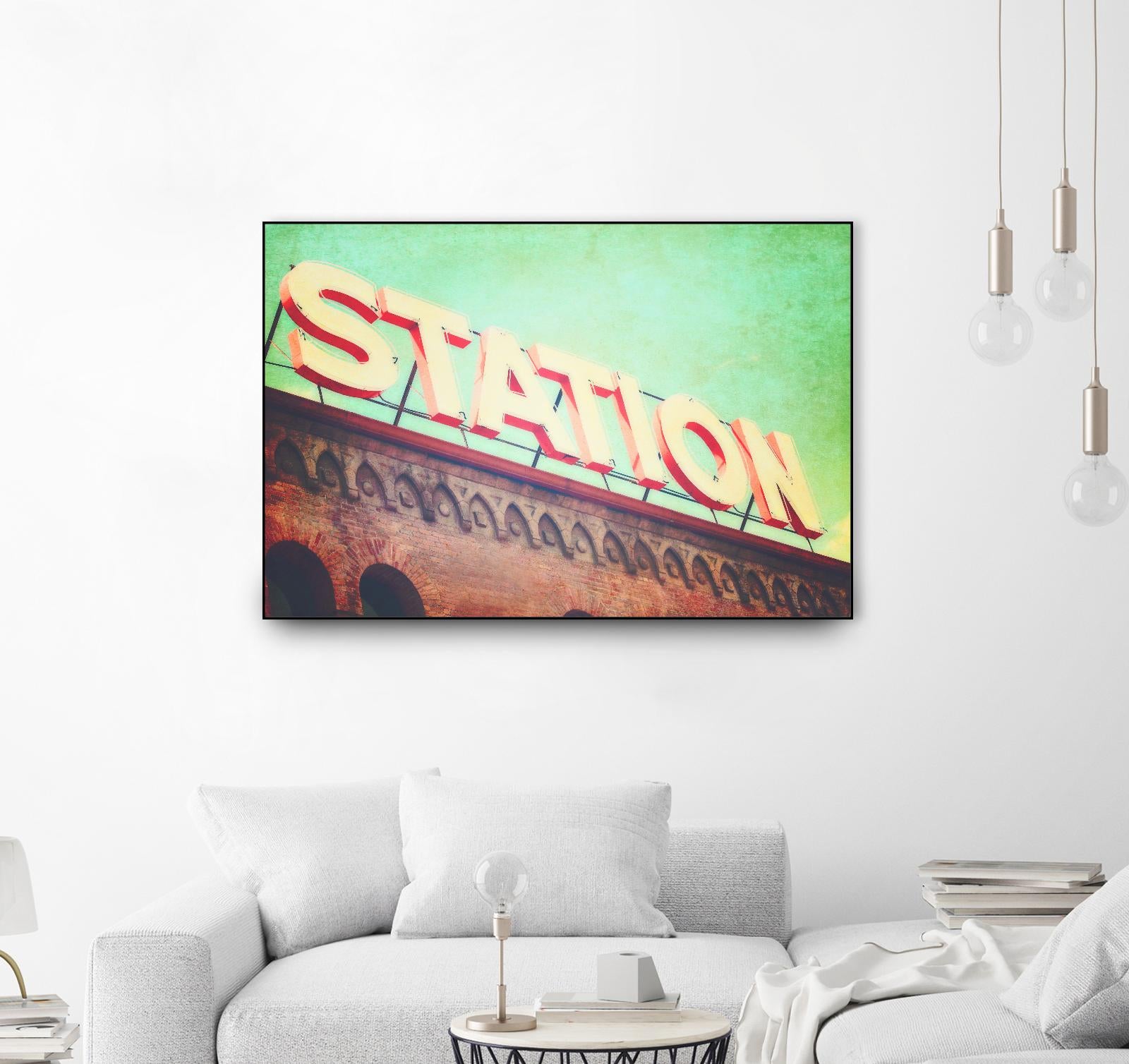 All aboard by Sylvia Coomes on GIANT ART - brown contemporary