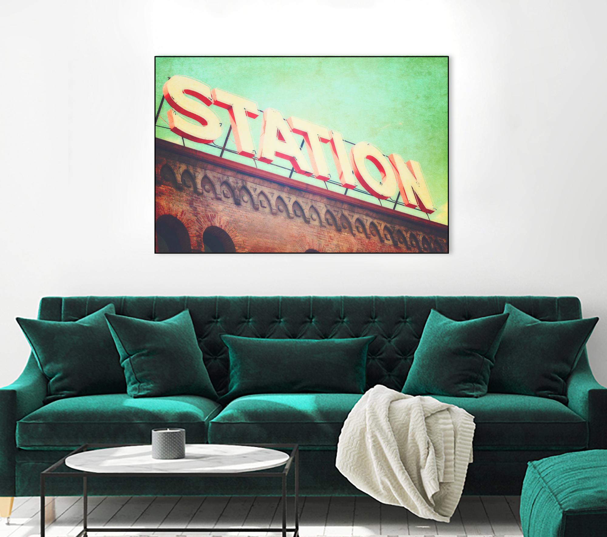 All aboard by Sylvia Coomes on GIANT ART - brown contemporary