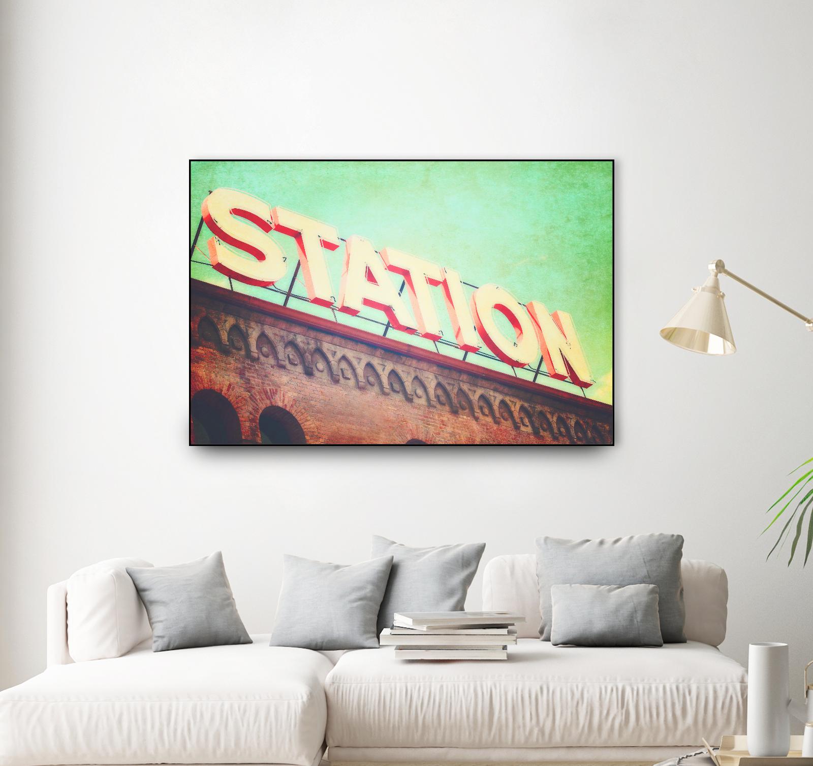 All aboard by Sylvia Coomes on GIANT ART - brown contemporary