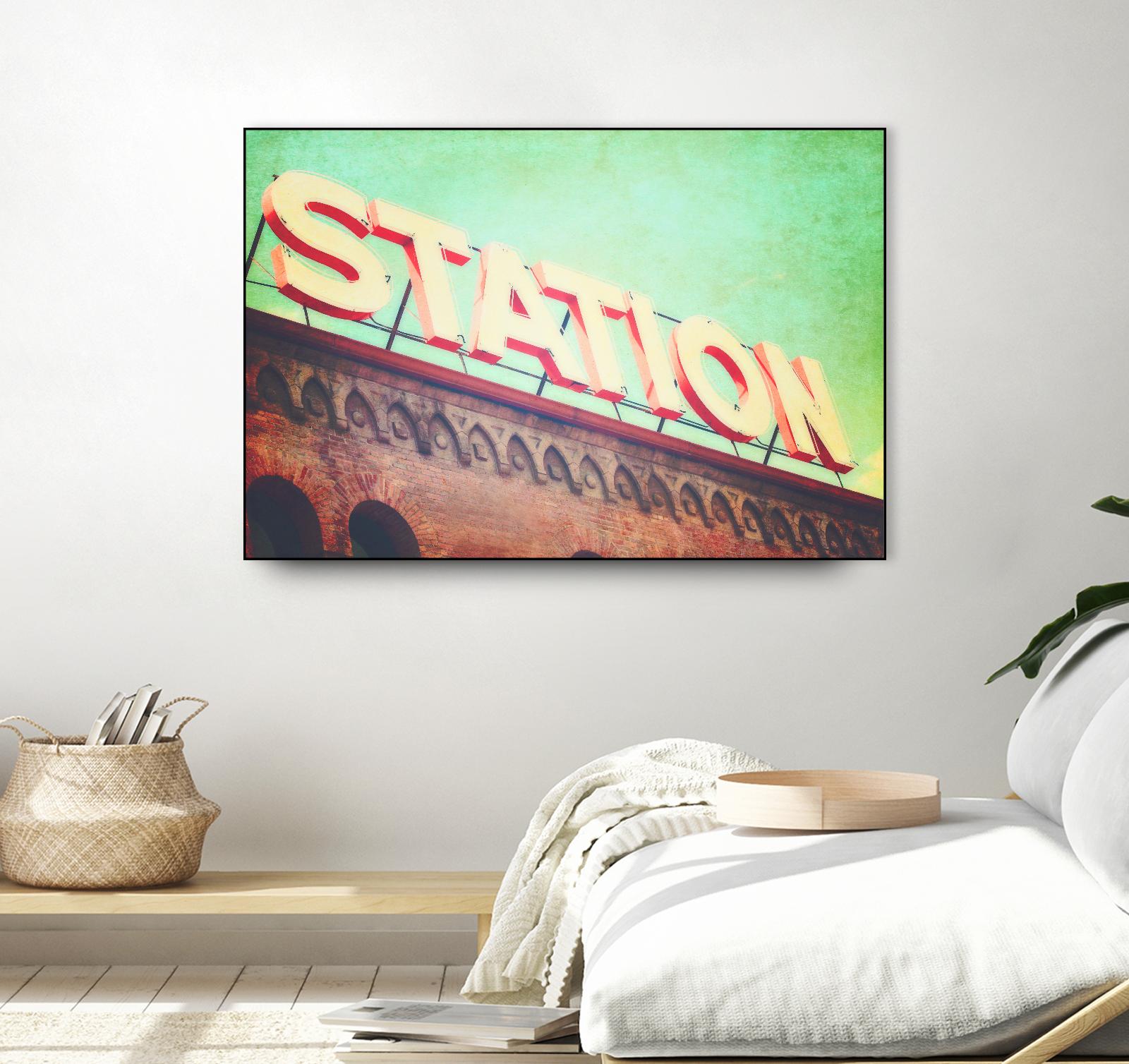 All aboard by Sylvia Coomes on GIANT ART - brown contemporary