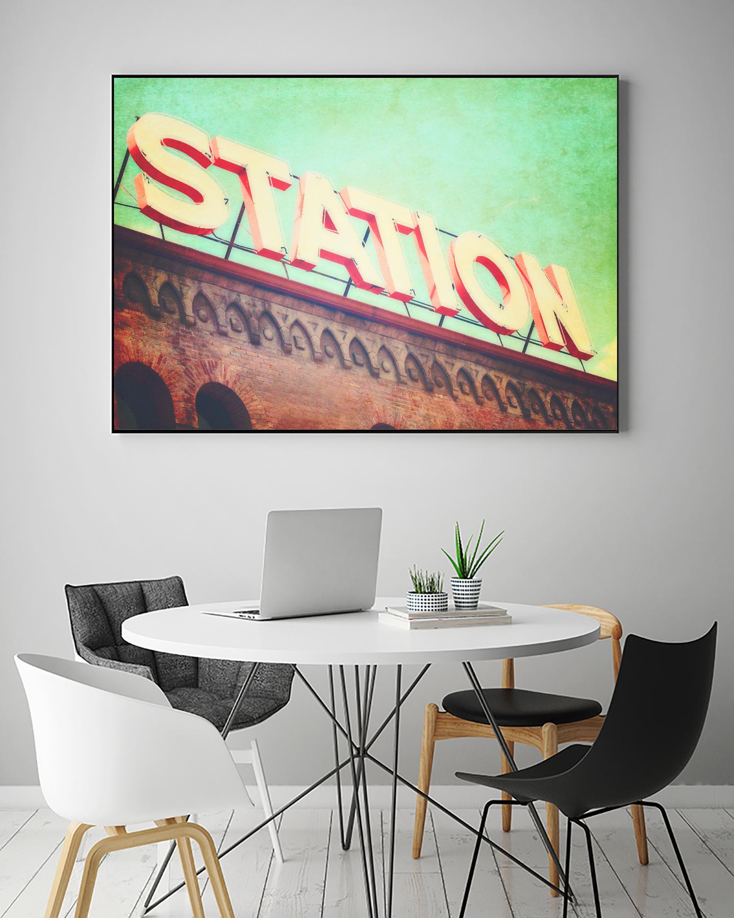 All aboard by Sylvia Coomes on GIANT ART - brown contemporary