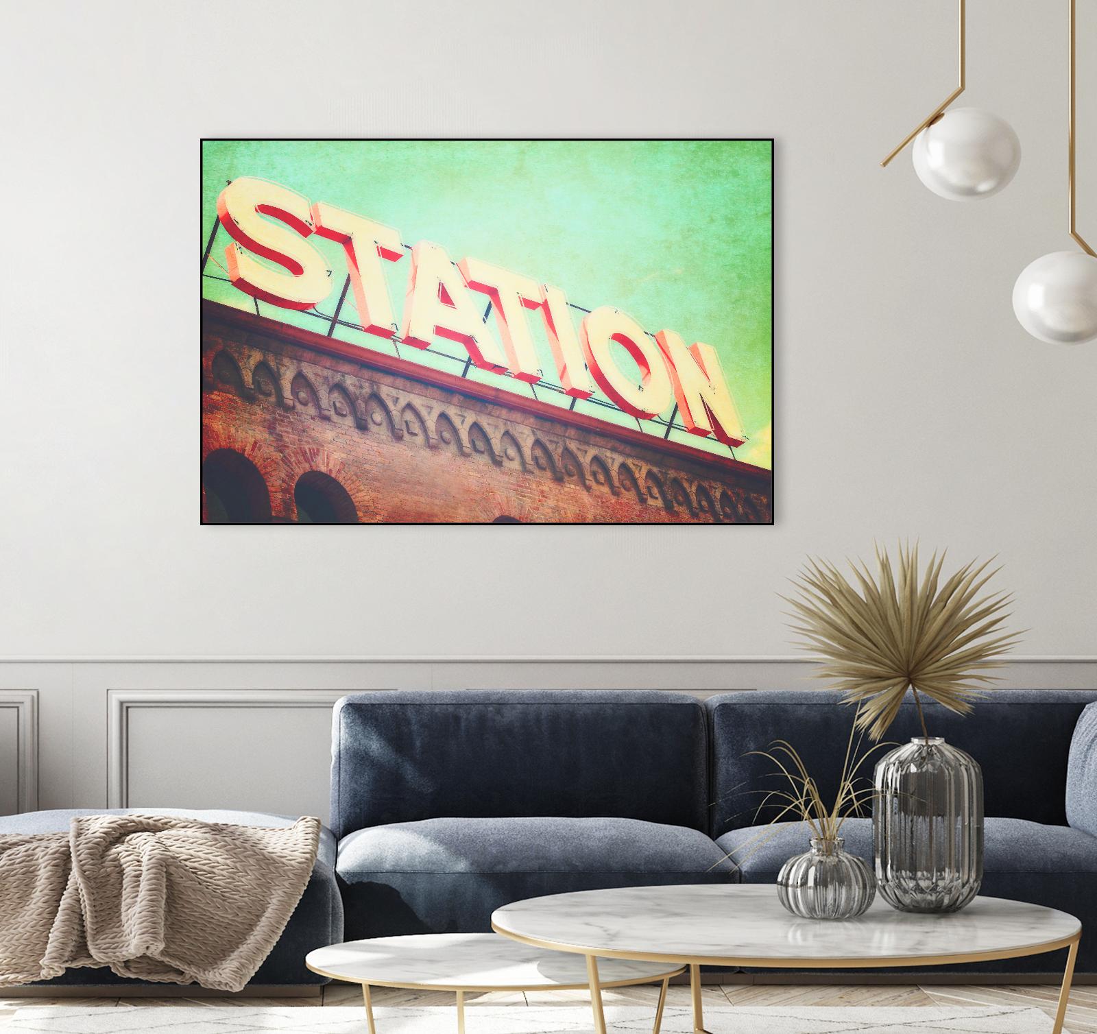 All aboard by Sylvia Coomes on GIANT ART - brown contemporary