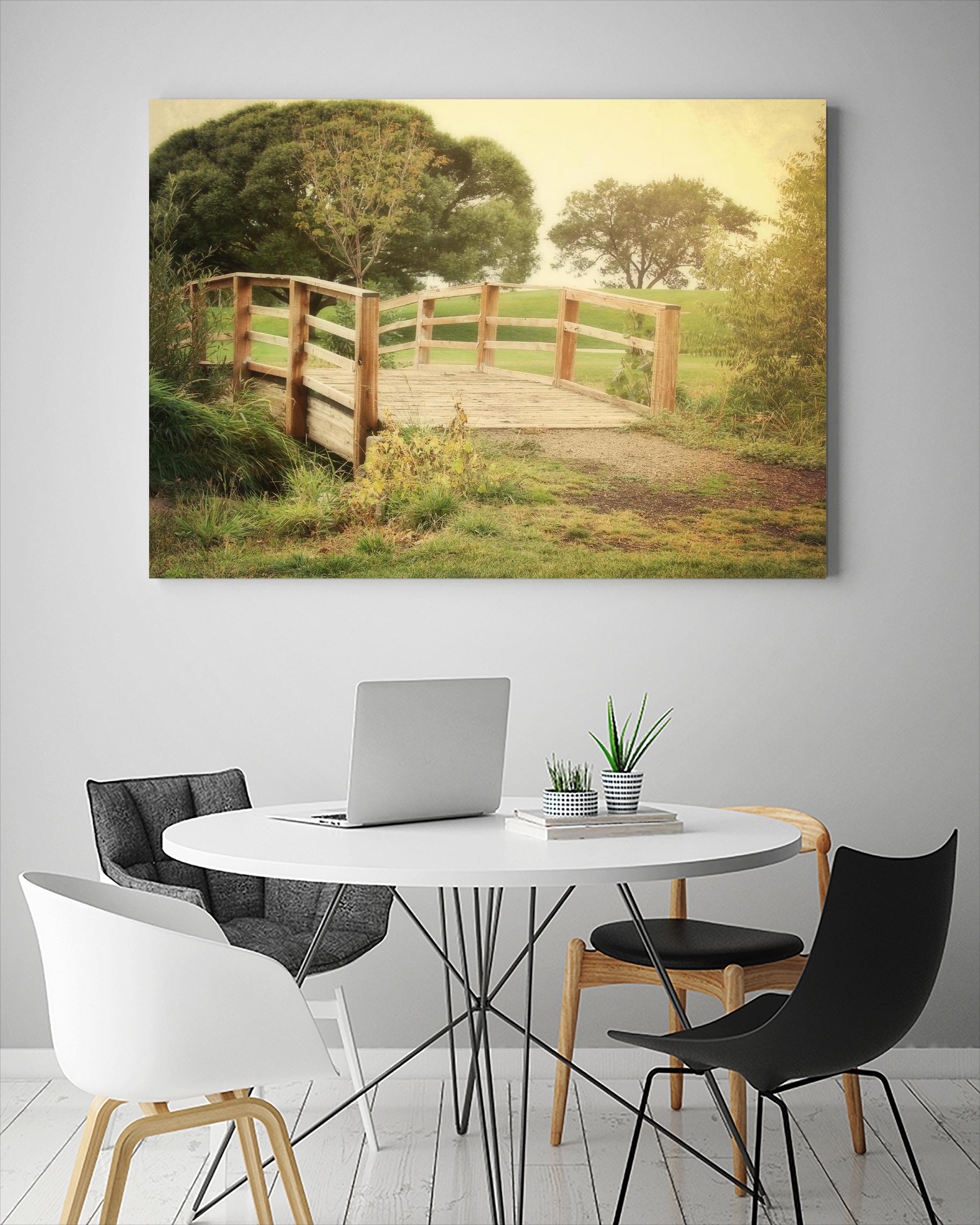 Sunday Stroll by Sylvia Coomes on GIANT ART - beige landscape