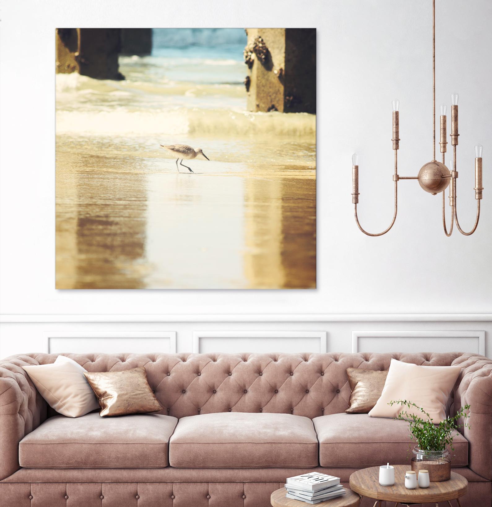 Walking on the Beach by Sylvia Coomes on GIANT ART - brown nautical