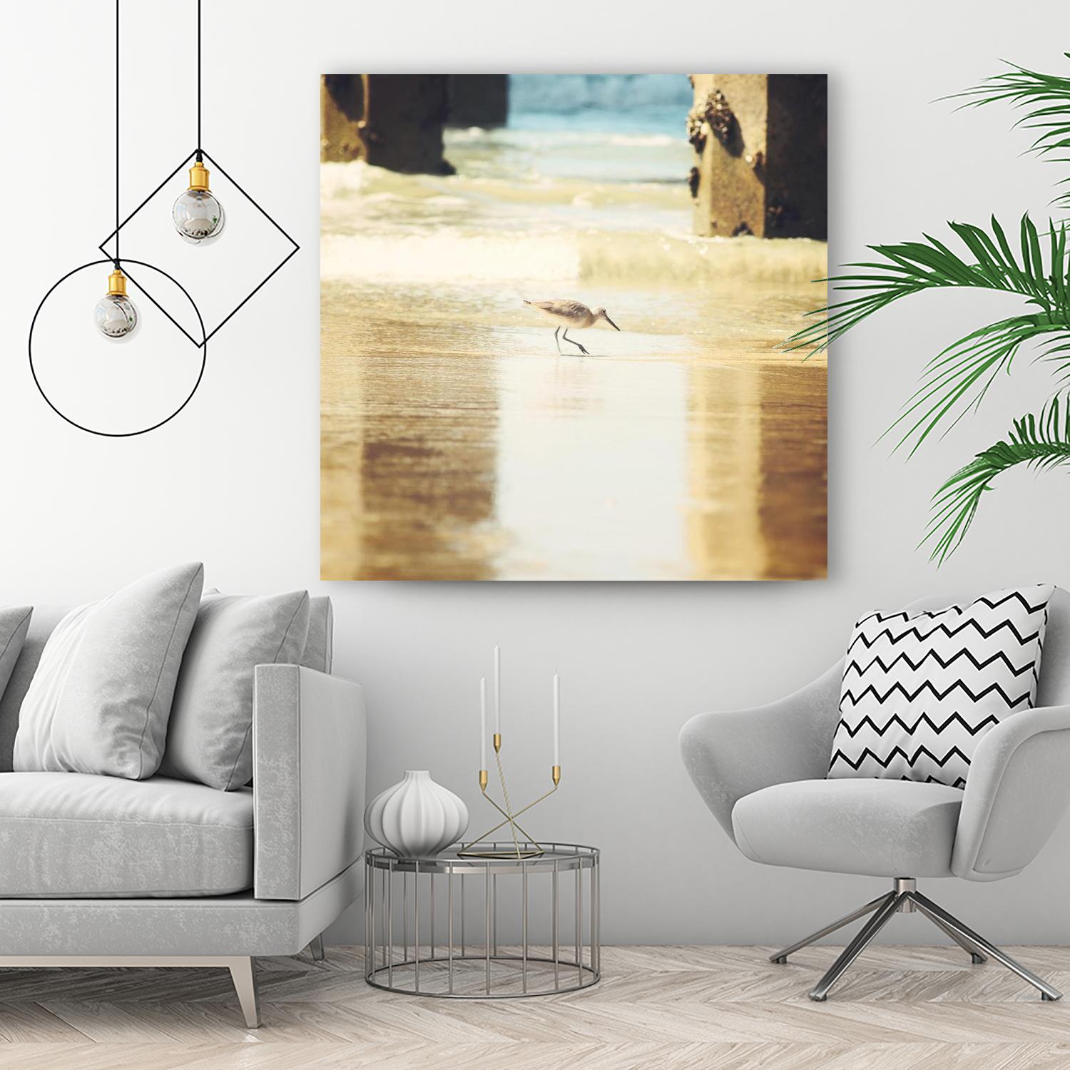 Walking on the Beach by Sylvia Coomes on GIANT ART - brown nautical