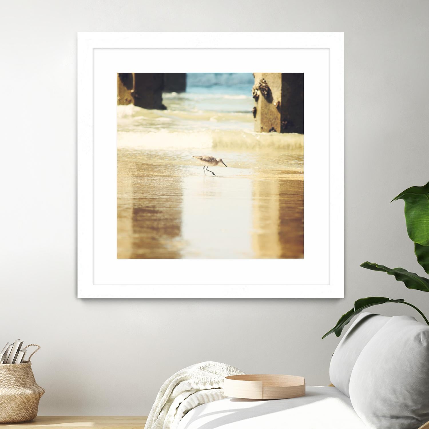 Walking on the Beach by Sylvia Coomes on GIANT ART - brown nautical